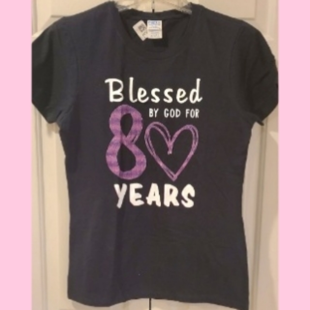Blessed By God For 80 Years T-shirt